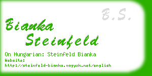 bianka steinfeld business card